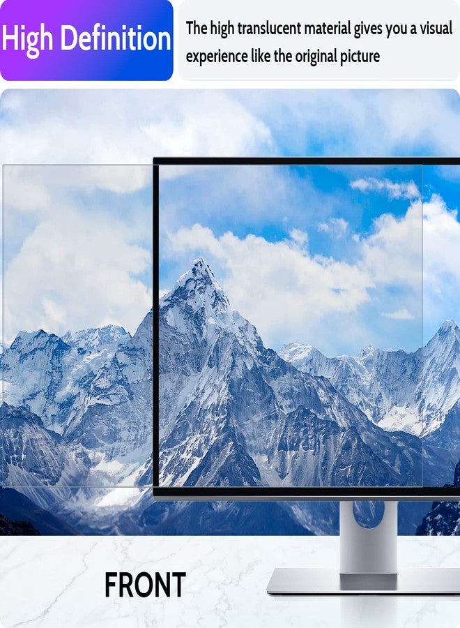 Peslv Computer Privacy Screen 23 Inch for 16:9 Widescreen Monitor, Removable 23inch Anti Blue Light Anti Glare Monitor Privacy Filter Shield - Image 5